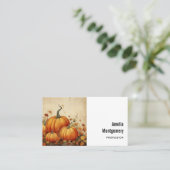 オレンジカボチャ素朴ン秋 名刺 (スタンド正面)