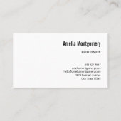 オレンジカボチャ素朴ン秋 名刺 (裏面)