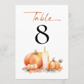 オレンジカボチャ結婚ンズテーブル番号 (裏面)