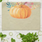 オレンジカボチャ賛美に感謝 キッチンタオル (折り畳み)