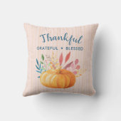 オレンジカボチャ賛美に感謝 クッション (裏面)