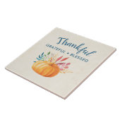 オレンジカボチャ賛美に感謝 タイル (側面)