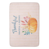 オレンジカボチャ賛美に感謝 バスマット (正面縦)