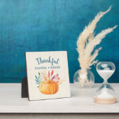 オレンジカボチャ賛美に感謝 フォトプラーク (インサイチュ)