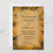 オレンジカボチャ赤ちゃんシャワー 招待状 (正面)