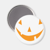 オレンジカボチャ顔 マグネット (正面/裏面)