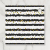 オレンジカボチャ黒弓ガールベビーシャワー フェイバータグ (裏面)