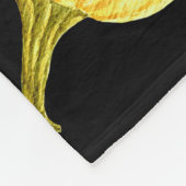 オレンジカボチャ：シームレスな水の色のパターン。 フリースブランケット (角)