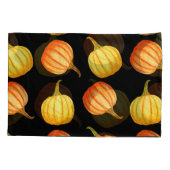 オレンジカボチャ：シームレスな水の色のパターン。 枕カバー (裏面)