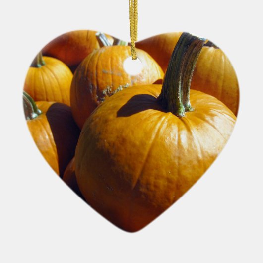 オレンジカボチャ セラミックオーナメント (正面)