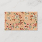 オレンジカボチャ&ダリア赤ちゃんシャワーブックリクエスト エンクロージャーカード (裏面)