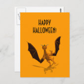 オレンジカボチャ・ドラゴン ポストカード (正面/裏面)