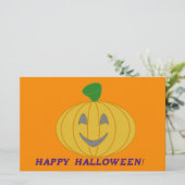 オレンジカボチャ 便箋 (スタンド正面)
