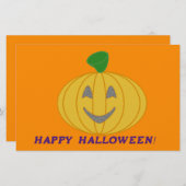 オレンジカボチャ 便箋 (正面/裏面)