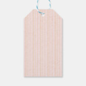 オレンジカボチャonピンクと金ゴールドストライプ ギフトタグ (裏面)