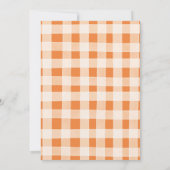 オレンジカボンプキンスイートホームボホ引っ越し祝いパーティーパーティー 招待状 (裏面)