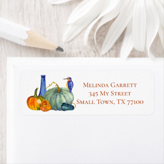 オレンジカボンプキンスハピー秋ファームカスタムレーベル ラベル (インサイチュ)