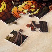 オレンジカボンプキンズハロウィンジグソーレパズル ジグソーパズル (側面)