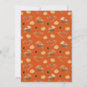 オレンジカボンプキンティーポット秋ブライダルティー 招待状 (裏面)