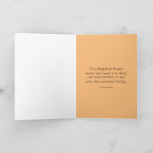 オレンジカメ誕生日グリーティングカード カード (内部)