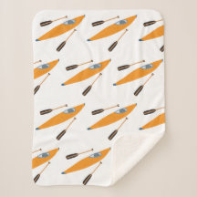 オレンジカヤックとオール