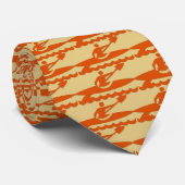 オレンジカヤック- BeigeBkg ネクタイ (ロール)