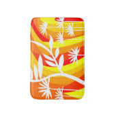 オレンジカラフルと黄色 バスマット (正面縦)