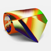 オレンジカラフル色と青い戦い ネクタイ (ロール)