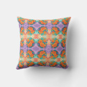 オレンジカラフル色 クッション (裏面)