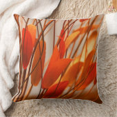 オレンジカラフル色 クッション (ブランケット)