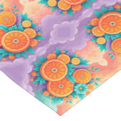 オレンジカラフル色 ショートテーブルランナー (コーナー)