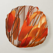 オレンジカラフル ラウンドクッション (裏面)