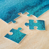 オレンジカラユリ花の水彩画 ジグソーパズル (側面)