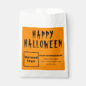 オレンジカラービジネスブランド | ハロウィーン紙バッグ フェイバーバッグ (正面)