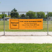 オレンジカラーロングバナーのビジネスブランド 横断幕 (インサイチュ)