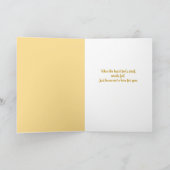 オレンジカラ考えリリーの同情カード カード (内部)