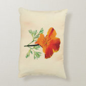 オレンジカリフォルニアポピー アクセントクッション (裏面(縦))