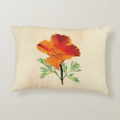 オレンジカリフォルニアポピー アクセントクッション (裏面)