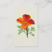 オレンジカリフォルニアポピー 名刺 (裏面)