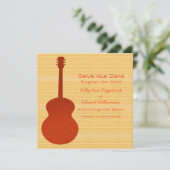 オレンジカントリーギターSave the Date招待状 セーブザデート (スタンド正面)