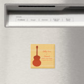 オレンジカントリー・ギターSave the Date Magnet マグネット (インサイチュ (食洗機))
