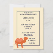 オレンジカートンカメルバクトリアン2ハンプカスタムス 招待状 (正面)