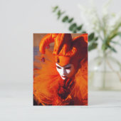 オレンジカーニバルの衣装 – イタリア,ヴェネツィア(IT) ポストカード (スタンド正面)