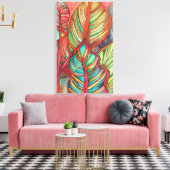 オレンジカ葉ナオリジナルアート キャンバスプリント (インサイチュ (リビング))