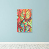 オレンジカ葉ナオリジナルアート キャンバスプリント (インサイチュ (ウッドフロア))