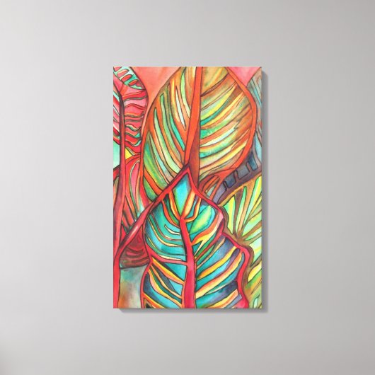 オレンジカ葉ナオリジナルアート キャンバスプリント (正面)