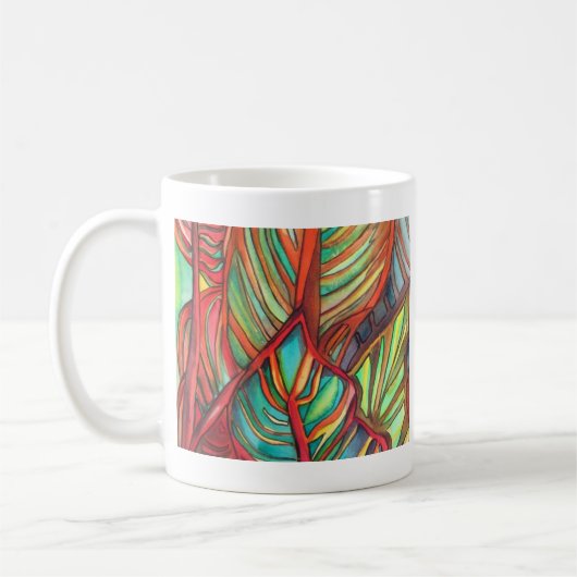 オレンジカ葉ナオリジナルアート コーヒーマグカップ (左)