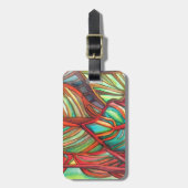 オレンジカ葉ナオリジナルアート ラゲッジタグ (正面縦)