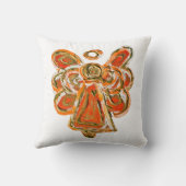 オレンジガーディアンエンジェルデコレーションアート装飾用クッション クッション (裏面)