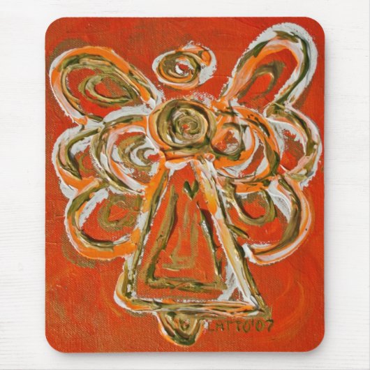 オレンジガーディアンエンジェルマウスパッド マウスパッド (正面)
